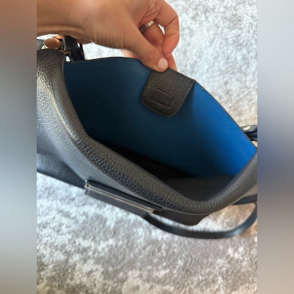 Furla Black Shoulder Bag with Gold Accents - Picture 10 of 12